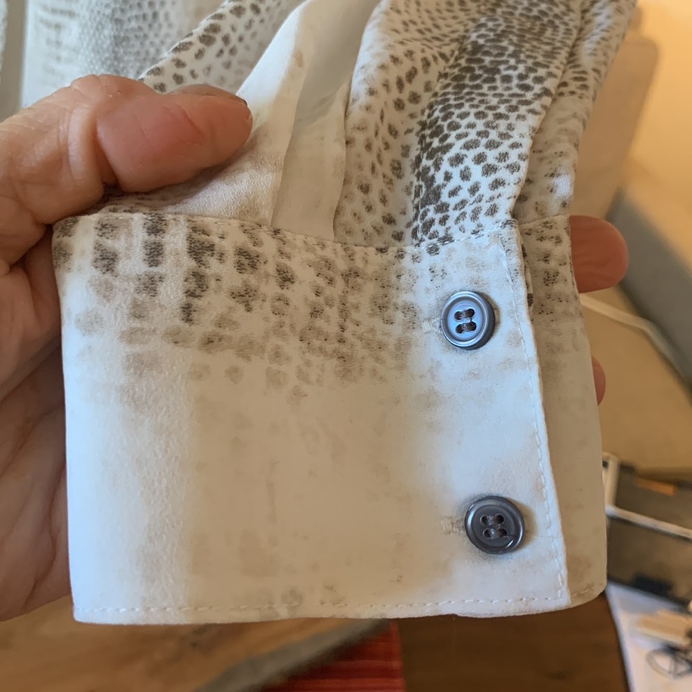 90’s Kenar Python Snakeprint Hi-Low Blouse - image 8